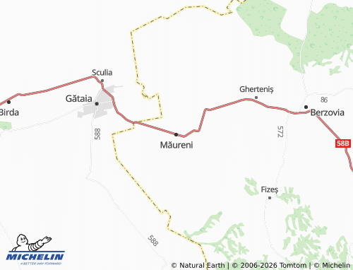 Mapa MICHELIN Măureni - ViaMichelin