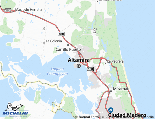 MICHELIN-Landkarte Laguna Florida Etapa 1 - ViaMichelin