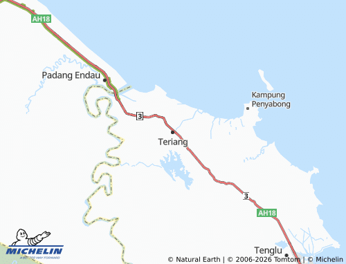 Carte MICHELIN Teriang - ViaMichelin