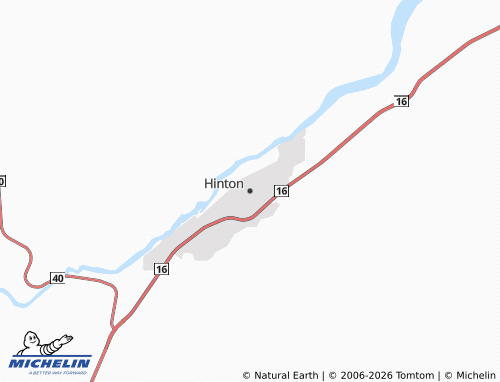 MICHELIN-Landkarte Hinton - ViaMichelin