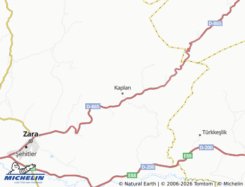 Mappa MICHELIN Kaplan - ViaMichelin