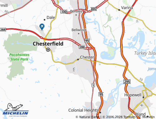 Mappa MICHELIN Chester - ViaMichelin