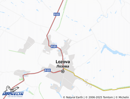 MICHELIN-Landkarte Katerynivka - ViaMichelin