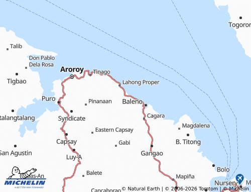 MICHELIN Tinapian map - ViaMichelin