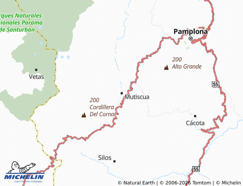 Mapa MICHELIN Mutiscua - ViaMichelin