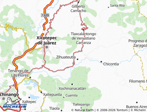 Mapa MICHELIN Ahuaxintitla - ViaMichelin