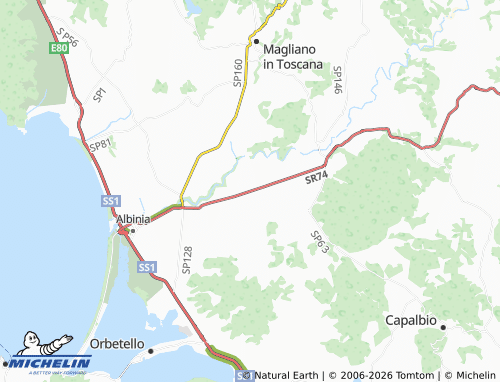 MICHELIN Polverosa map - ViaMichelin