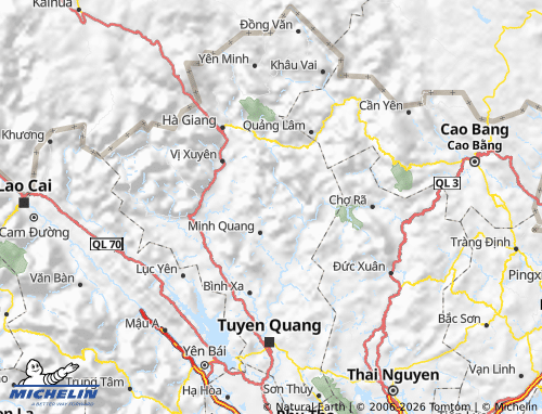 Mapa MICHELIN Lâm Bình - ViaMichelin