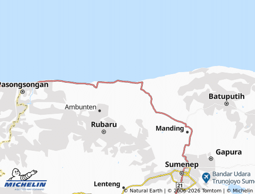 Carte MICHELIN Beluk Raja - ViaMichelin