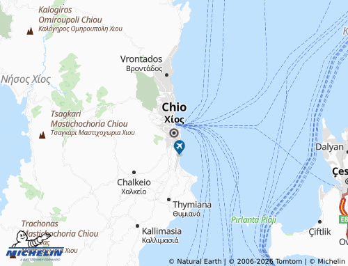 Mapa MICHELIN Chios - ViaMichelin