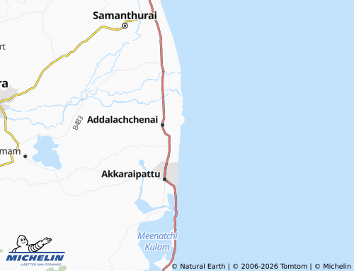 Mappa MICHELIN Addalachchenai 08 - ViaMichelin