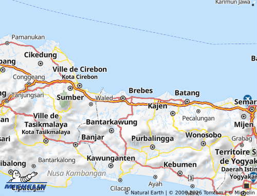 Carte MICHELIN Kota Tegal - ViaMichelin