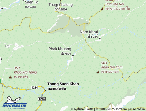 MICHELIN Phak Khuang map - ViaMichelin