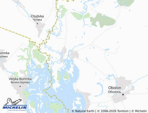 MICHELIN Horoshyne map - ViaMichelin