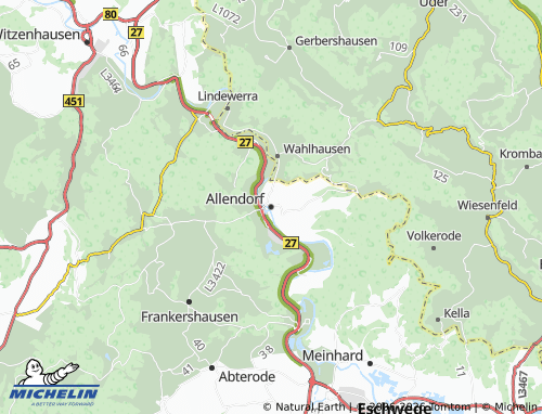 MICHELIN Allendorf map - ViaMichelin