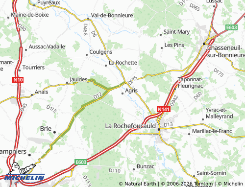 Mapa MICHELIN Agris - ViaMichelin