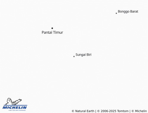 MICHELIN Sungai Biri map - ViaMichelin