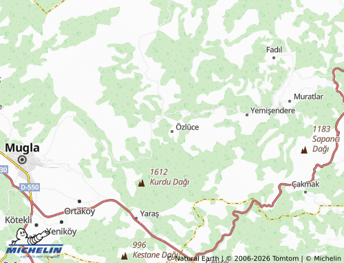 MICHELIN Özlüce map - ViaMichelin