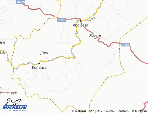 Kaart MICHELIN Akörensöküler - ViaMichelin