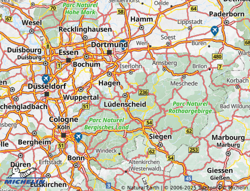 MICHELIN Märkischer Kreis map - ViaMichelin