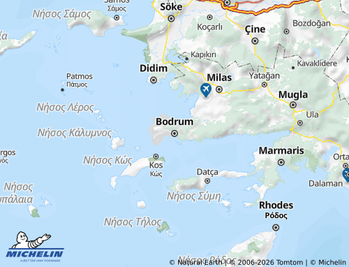 Carte MICHELIN Bodrum - ViaMichelin