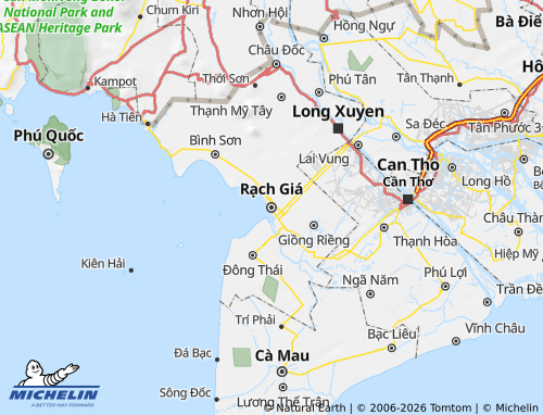 Mappa MICHELIN Kiên Giang - ViaMichelin
