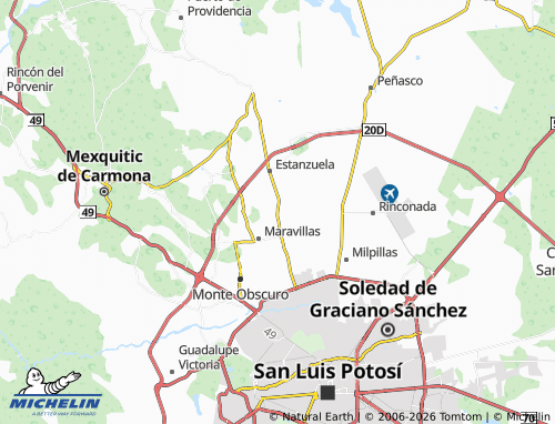 MICHELIN Los Morenos map - ViaMichelin