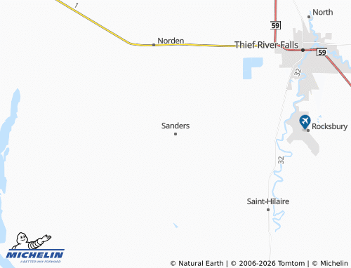 Carte MICHELIN Sanders - ViaMichelin