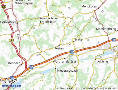 Mappa MICHELIN Postau - ViaMichelin