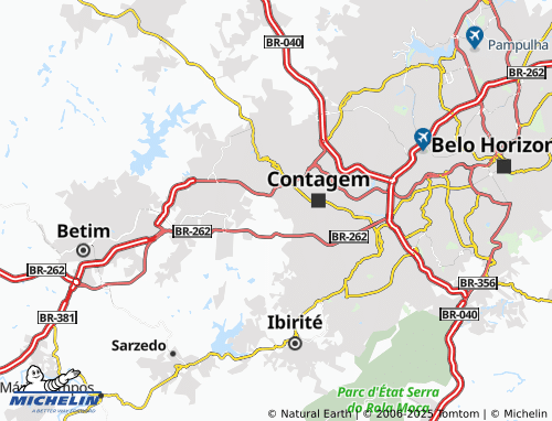 MICHELIN Jardim Pampulha map - ViaMichelin