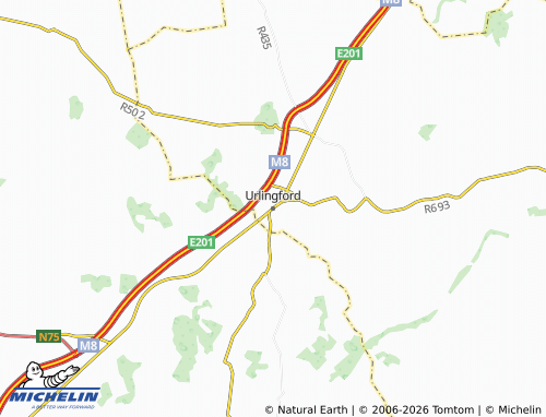 Carte MICHELIN Urlingford - ViaMichelin