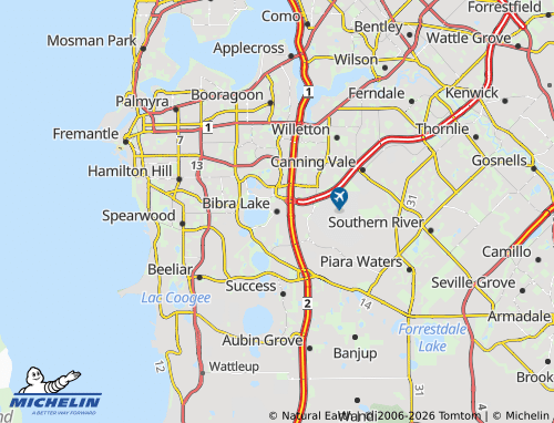 Mapa MICHELIN Bibra Lake - ViaMichelin
