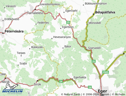 Mapa MICHELIN Bátor - ViaMichelin