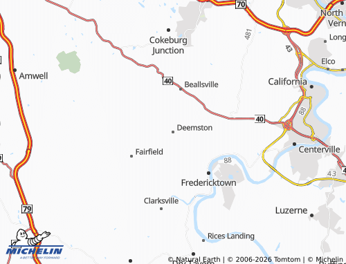Carte MICHELIN Deemston - ViaMichelin