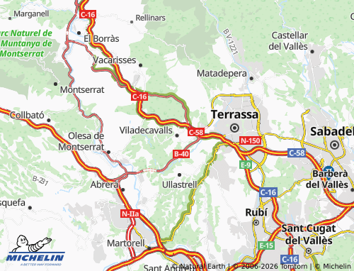 Carte MICHELIN Viladecavalls - ViaMichelin