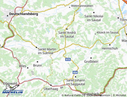 MICHELIN-Landkarte Gleinstätten - ViaMichelin