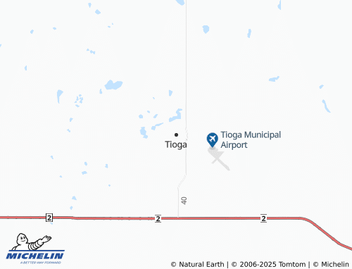 MICHELIN-Landkarte Tioga - ViaMichelin