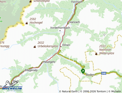 MICHELIN-Landkarte Elmen - ViaMichelin