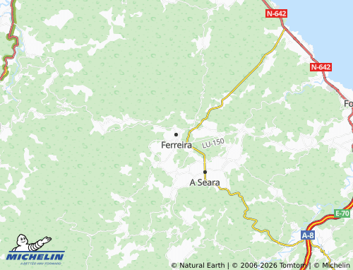 Kaart MICHELIN Ferreira - ViaMichelin
