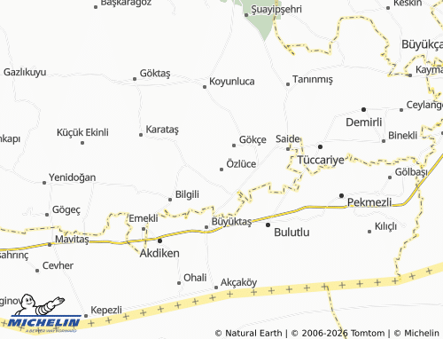 MICHELIN Özlüce map - ViaMichelin