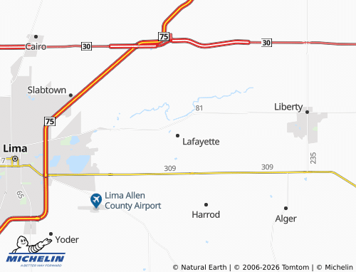 Mapa MICHELIN Lafayette - ViaMichelin