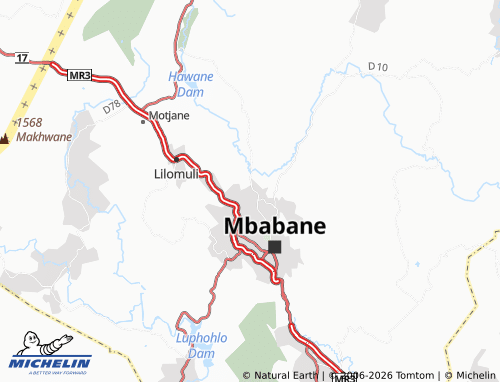 MICHELIN-Landkarte Woodlands - ViaMichelin