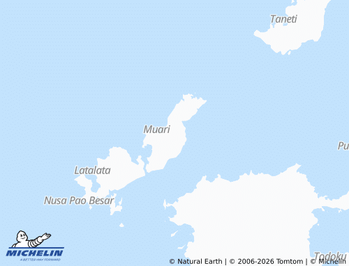 MICHELIN Kayoa Barat map - ViaMichelin