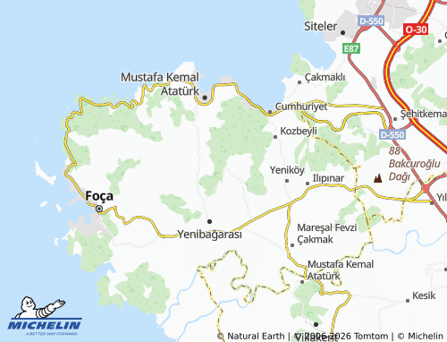 MICHELIN Koca Mehmetler map - ViaMichelin