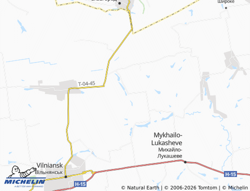 MICHELIN Pershozvanivka map - ViaMichelin