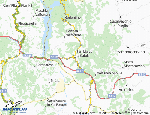 Carte MICHELIN San Marco la Catola - ViaMichelin