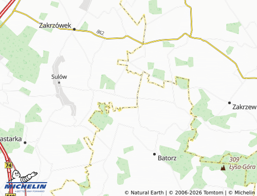 Carte MICHELIN Studzianki-Kolonia - ViaMichelin