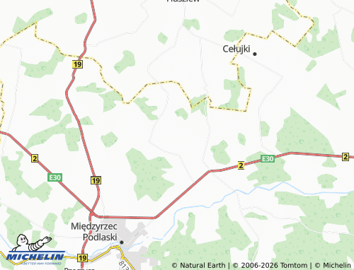 MICHELIN Koszeliki map - ViaMichelin