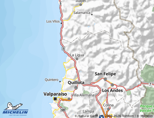 MICHELIN Petorca map - ViaMichelin