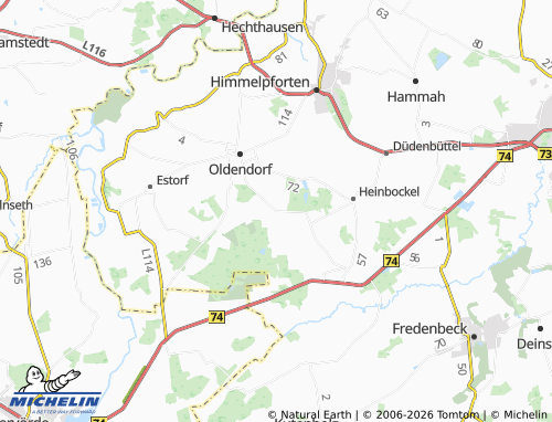 MICHELIN Siedlung Oldendorf map - ViaMichelin